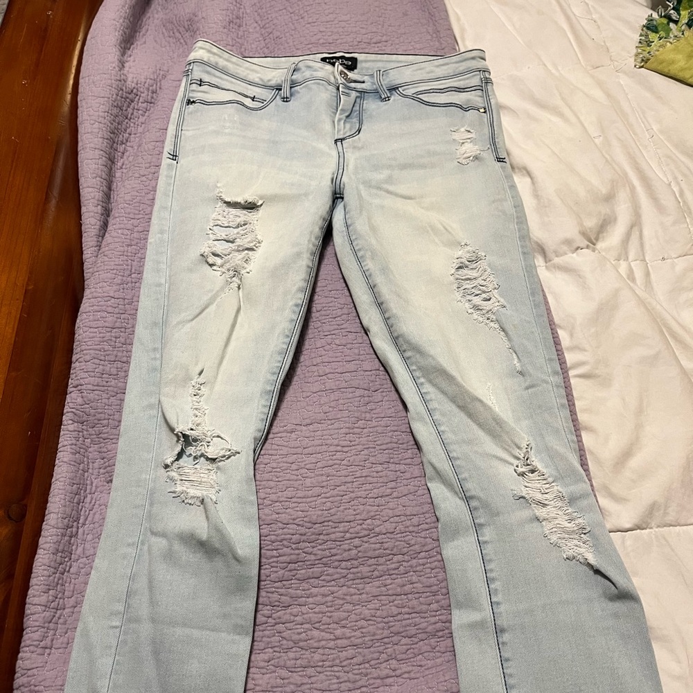 Bebe light blue jeans